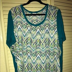 Avenue Green Embellished Tunic